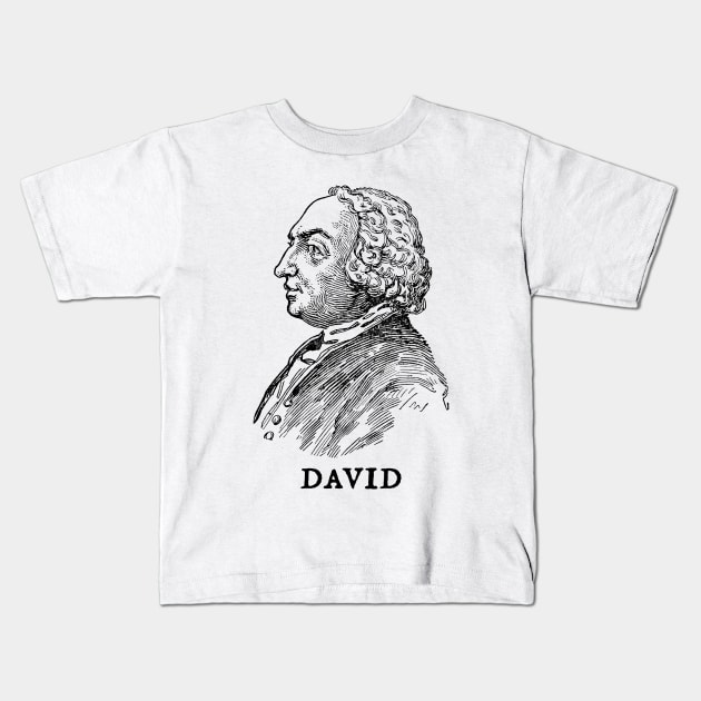 David Hume Kids T-Shirt by Half-Arsed History